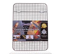 Kitchenatics Graticola a filo in acciaio inox professionale per raffreddare e riscaldare - adatta alla teglia del forno - per biscotti e dolci - nel forno per cucinare, affumicare (21,6 x 30,48 cm)