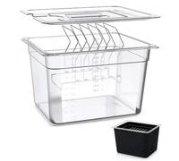 KitchenBoss Contenitore Sous Vide 11L con Coperchio e Griglia