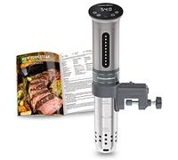 KitchenBoss Fornello Sottovuoto, Impermeabile, Calcolatore di Immersione del Fornello, Termostato Regolabile per un Controllo Preciso di Temperatura (G310/Argento)
