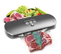 KitchenBoss Macchina Sottovuoto Alimenti Professionale: Macchina Sottovuoto Alimenti forte aspirazione|Modalità per alimenti secchi e umidi|Funzione di pompaggio esterna, Sottovuoto Alimenti
