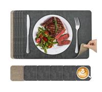 KitchenBoss Tovagliette Americane Lavabili e Sottobicchieri: Set di 6 To 4330cm
