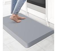 KitchenClouds Tappetino da cucina imbottito anti affaticamento, antiscivolo, da scrivania, per pavimento, comodo, per lavello ufficio (44 x 71-2 cm, grigio)