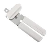 KitchenCraft Apriscatole multifunzione con tappo per bottiglia incorporato, 18 cm (7,1"), bianco/argento