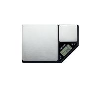KitchenCraft Bilancia da Cucina Digitale a Doppia Piattaforma, Taylor Pro Professional Standard, Precisione e Funzione Tara, Acciaio Inox Spazzolato, Capacità 5kg Nero/Argento