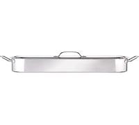 KitchenCraft Pesciera Grande, Acciaio Inox, Vaporiera Pentola, 61,5 x 18,5 x 10,5 cm, Argentato