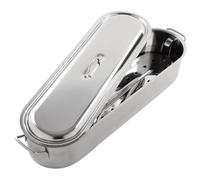 KitchenCraft Bollitore per pesce in acciaio inox a induzione, 45,5 x 15,5 x 10 cm (18" x 6" x 4")