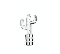KitchenCraft Cactus Design Tappo per Bottiglia di Vino, Metallo, Colore: Argento