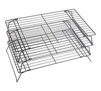 KitchenCraft Cestello di raffreddamento per torte antiaderente impilabile a 3 livelli, 21 x 40 cm (8" x 16")
