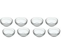 KitchenCraft - Ciotole in Vetro, Set da 4, Trasparenti (Confezione da 2)