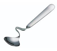 KitchenCraft Cucchiaio per Miele, Forma Adatta per Appoggiarlo sul Bordo di Barattoli e Vasetti, Sicuro in Lavastoviglie, Acciaio Inossidabile, 14.5 cm