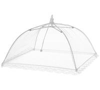 KitchenCraft Cupola Coprivivande in Rete Pieghevole, Colore Bianco, 30,5 cm