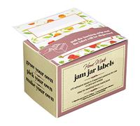 KitchenCraft Home Made Pacco da 100 Etichette Adesive per Barattoli di Marmellata, Ideali per Barattoli e Bottiglie, Spazio per Scrivere, Tema Frutta