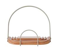 KitchenCraft Idilica Supporto per ricettario in legno di faggio, supporto regolabile per ricettario e tablet, poggiapiedi, 23 x 18 x 9 cm