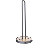 KitchenCraft Porta rotolo da cucina industriale in metallo/legno, 31 cm (12")