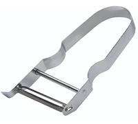 KitchenCraft KCCONPEEL Pelaverdure in Acciaio Inox, Inossidabile, Argento