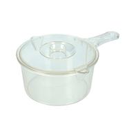 KitchenCraft Pentola e coperchio per microonde, pentola per microonde in plastica senza BPA, 900 ml, trasparente