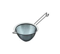 KitchenCraft Setaccio conico a maglie fini in acciaio inox, 18 cm (7"), argento