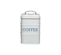 KitchenCraft Living Nostalgia Contenitore per Caffè, con Coperchio Salvafreschezza, Solo Lavaggio a Mano, 11 x 17 cm (4" x 6.5"), Grigio