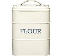 KitchenCraft Living Nostalgia Contenitore per farina, ermetico, 17 x 12 x 24 cm, crema antico