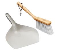 KitchenCraft Living Nostalgia Traditional Dustpan and Brush Set, set di palette in metallo di ispirazione vintage, con cordino per appenderle