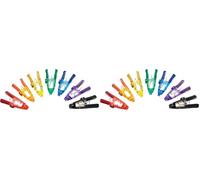 KitchenCraft Mollette Magnetiche in Plastica per Sacchetti Alimentari e Promemoria, Colori Assortiti, Set di 14 Pezzi