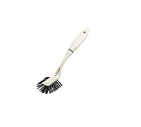 KitchenCraft Natural Elements Spazzola per Piatti, Padelle Antiaderenti e Bicchieri Ecosostenibile in Plastica Riciclata con Setole in Paglia Antigraffio, Grigio, 29 cm