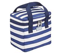 KitchenCraft Nautical We Love Summer Cool Bag, Blu Navy/Bianco, 4.9 l