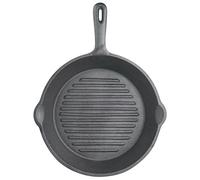KitchenCraft Padella in ghisa a coste, 24 cm (9,5"), con garanzia KitchenCraft di 15 anni.