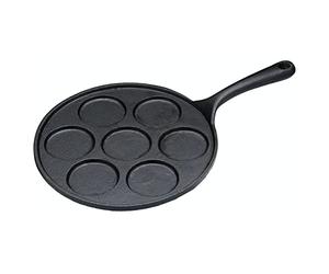 KitchenCraft Padella per 7 Pancake, Blinis in Acciaio Pressofuso, 24 cm