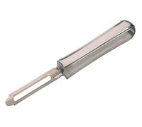 KitchenCraft Pelapatate girevole con rimozione delle macchie, ideale per sbucciare frutta e verdura, acciaio inox, 17 cm