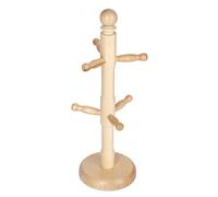 KitchenCraft Supporto per albero delle tazze in legno, faggio, 11,5 x 32,5 cm, marrone