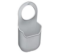 KitchenCraft Portaspugne da Cucina in Silicone con Gancio per Rubinetto, 4 cm x 10 cm x 19,5 cm - Grigio