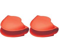 KitchenCraft Presine in Silicone, con Calamita, Resistenti al Calore, Rosso, 9 x 10,5 cm (Confezione da 2)