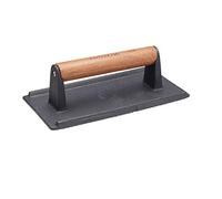 KitchenCraft Pressa per pancetta in ghisa, pressa per hamburger da barbecue, peso per bistecca, 21 x 11 cm (8,5" x 4,5")