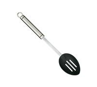 KitchenCraft Cucchiaio professionale in nylon con manico in acciaio inossidabile, 35 cm (14"), argento/nero