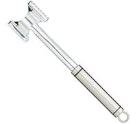 KitchenCraft Mazza da carne professionale con manico in acciaio inox, 28 cm (11"), argento