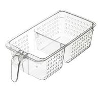 KitchenCraft Scatola media in plastica per frigorifero/armadio, 15,5 x 31 x 9 cm (6" x 12" x 3,5") - Trasparente