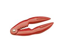 KitchenCraft Crab Claw e Lobster Cracker, struttura in metallo resistente, robusta e versatile, 14 x 7 cm, rosso