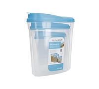 KitchenCraft Set di 3 Contenitori per Alimenti Secchi in Plastica priva di BPA, con Coperchi a Clip, Adatti per Contenere Cereali, Pasta, Riso e Frutta