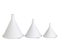 KitchenCraft Imbuto di plastica per alimenti (set di 3) - Bianco