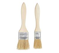KitchenCraft Set di Pennelli Larghi per Imbastitura/Pasticceria con Manico in Legno (2 Pezzi)