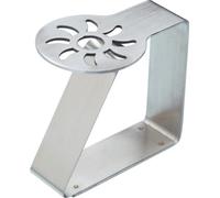 KitchenCraft Set di fermagli per tovaglie, design solare, acciaio inossidabile, 4 pezzi, argento, 6 x 5 cm