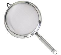 KitchenCraft Setaccio professionale a maglia fine, acciaio inox, 18 cm setaccio per glassa e farina, argento
