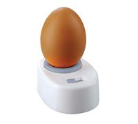 KitchenCraft Sgusciauova con blocco di sicurezza incorporato, plastica, bianco, 5,5 x 7,5 x 3 cm