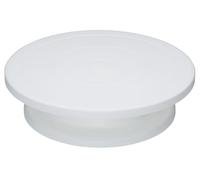 KitchenCraft Sweetly Does It Alzata Girevole per Torte in Plastica, Confezione Regalo, Colore Bianco, 28,5 cm