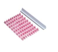 KitchenCraft Sweetly Does It Set da 73 Stampini / Timbri a Forma di Lettere e Numeri per Decorare Torte e Dolci in Plastica - Rosa
