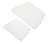 KitchenCraft Sweetly Does It Set di 2 Spatole / Raschietti per Torte - Bianco