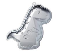 KitchenCraft Sweetly Does It - Teglia per torte di dinosauri, alluminio argento, 9'' x 12,5'' x 2''