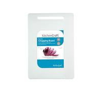 KitchenCraft Tagliere grande in plastica non tossica, 35 x 25 cm (14" x 10") - Bianco