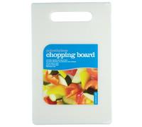 KitchenCraft Tagliere in Plastica Atossica, Dimensione Media, 30 x 20 cm - Colore Bianco